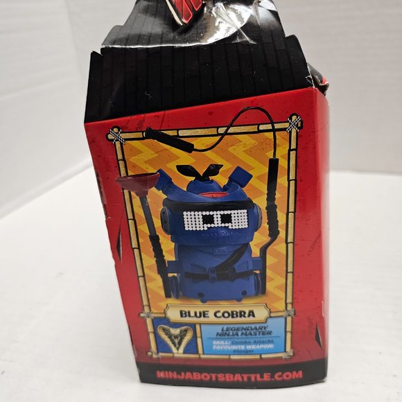 New NinjaBots Hilarious Battling Robots Blue Cobra & Trainer Head & Arms Explode - Picture 10 of 16
